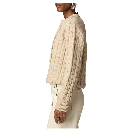 Maglione a trecce cream Whisper OPALINE KNIT CREAM WHISPER MAISON HOTEL 