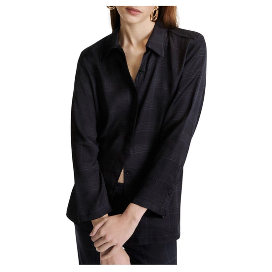 Camicia in twill stampato Blu BALLATA 002 MARELLA 