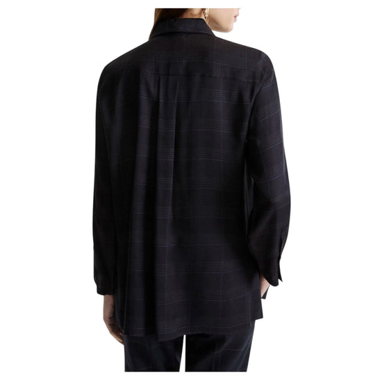 Camicia in twill stampato Blu BALLATA 002 MARELLA 