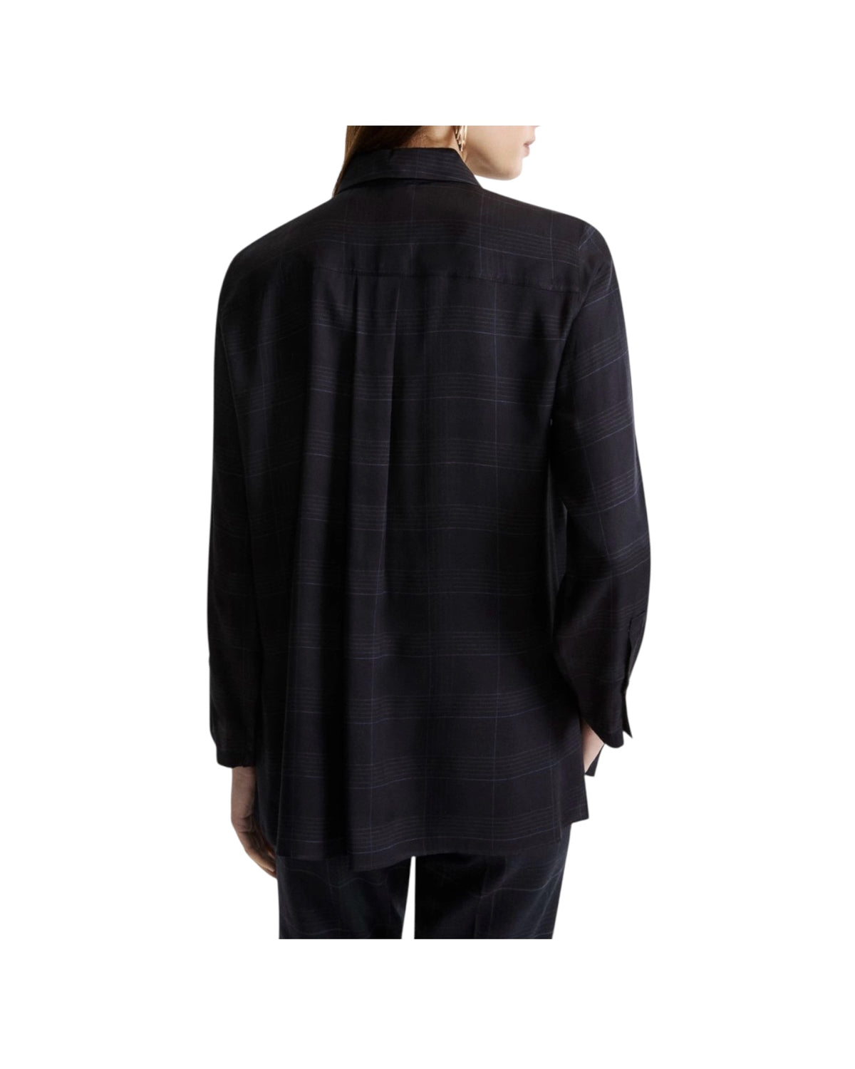 Camicia in twill stampato Blu BALLATA 002 MARELLA 
