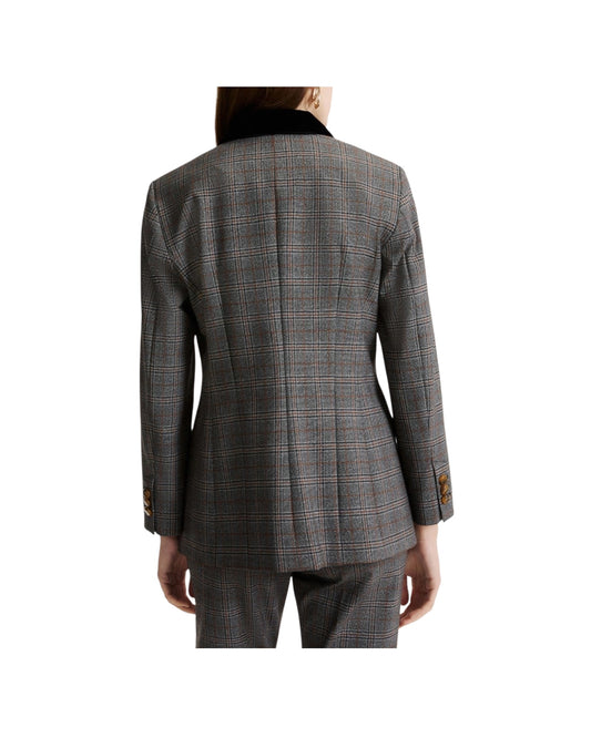 Blazer aderente in twill stretch Grigio COLONO 002 MARELLA 