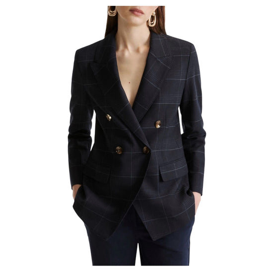 Blazer doppiopetto in misto lana stretch EFEDRA 001 MARELLA 