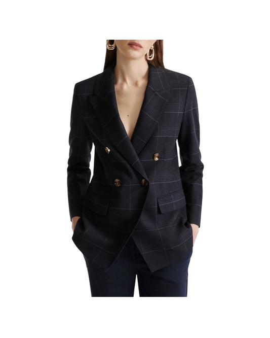Blazer doppiopetto in misto lana stretch EFEDRA 001 MARELLA 