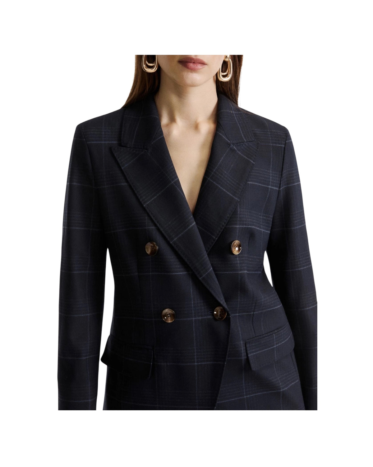 Blazer doppiopetto in misto lana stretch EFEDRA 001 MARELLA 