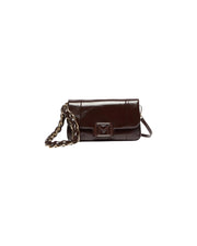 Borsa Mini in tessuto spalmato Testa di moro