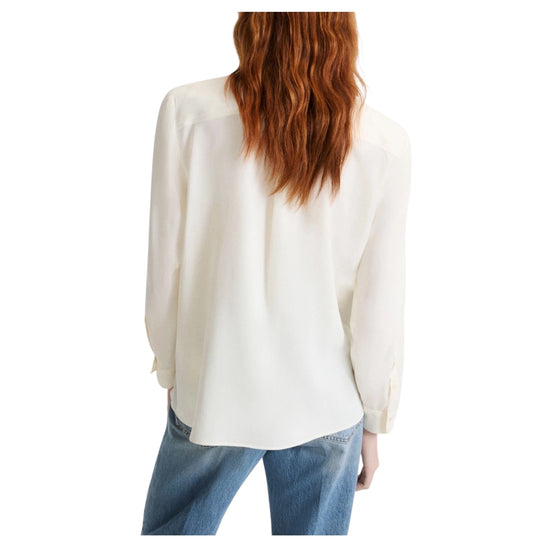 Camicia con taschini in misto seta Panna FESTOSO 006 MARELLA 