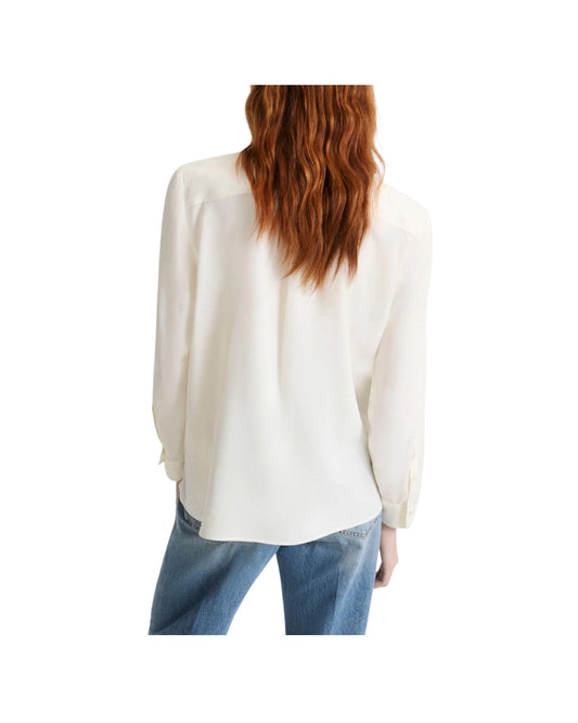 Camicia con taschini in misto seta Panna FESTOSO 006 MARELLA 