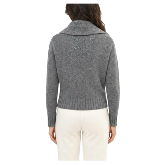 Cardigan in filato bottonato Grigio GEODE 005 MARELLA 