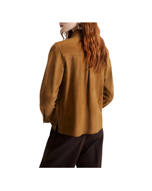 Camicia in suede Cammello GIALLO 002 MARELLA 