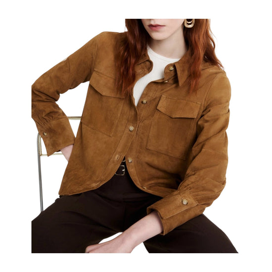 Camicia in suede Cammello GIALLO 002 MARELLA 