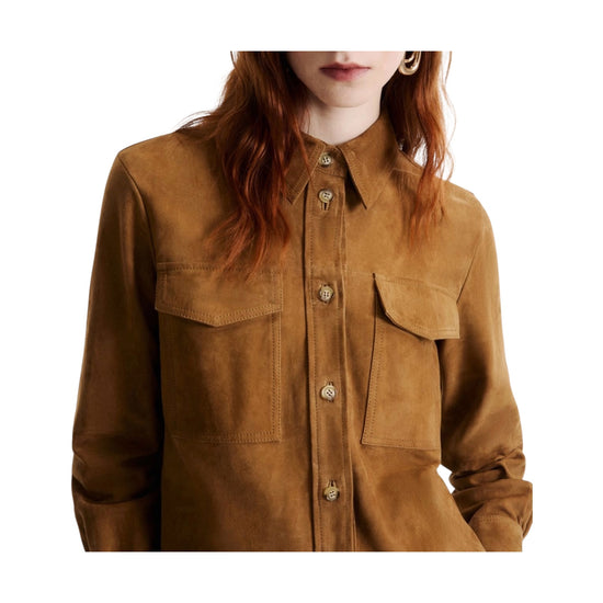 Camicia in suede Cammello GIALLO 002 MARELLA 