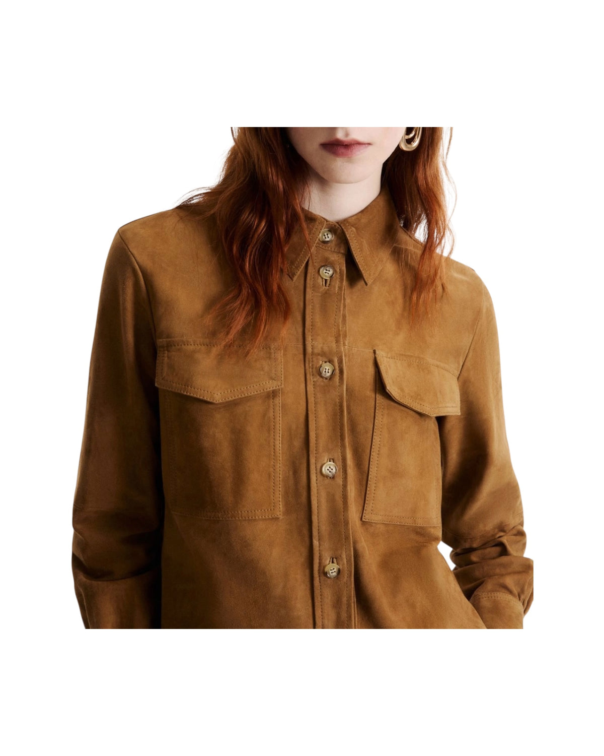 Camicia in suede Cammello GIALLO 002 MARELLA 