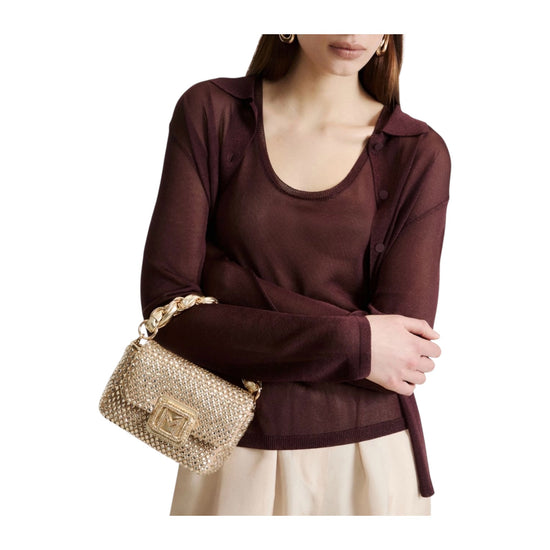 Borsa small con strass Oro LONTRA 001 MARELLA 