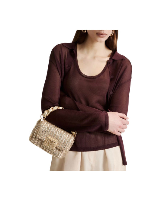Borsa small con strass Oro LONTRA 001 MARELLA 