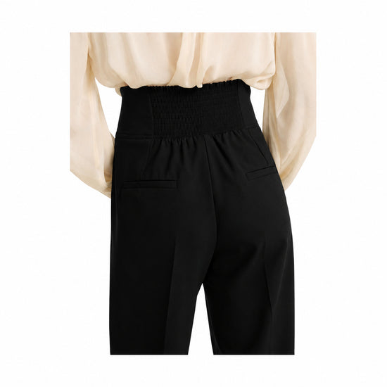 Pantalone a vita alta con cinturini Nero MARANTA 005 MARELLA 