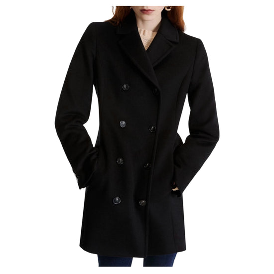 Cappotto Doppiopetto in lana e cashmere Nero PALLORE 004 MARELLA 
