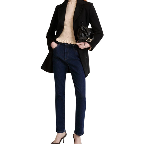 Cappotto Doppiopetto in lana e cashmere Nero PALLORE 004 MARELLA 