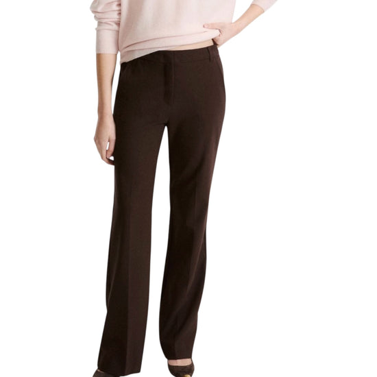 Pantalone stretch in misto viscosa Testa di moro QUASSIA 002 MARELLA 