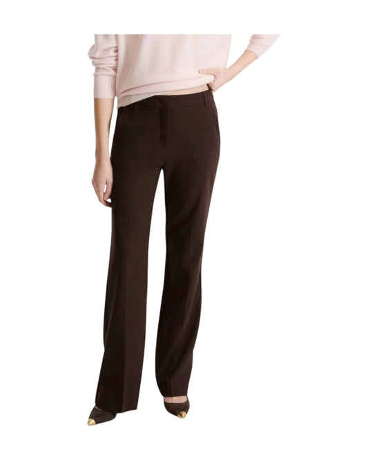 Pantalone stretch in misto viscosa Testa di moro QUASSIA 002 MARELLA 