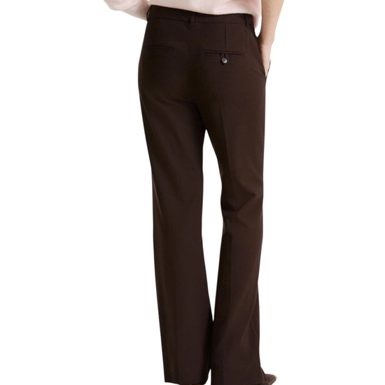 Pantalone stretch in misto viscosa Testa di moro QUASSIA 002 MARELLA 
