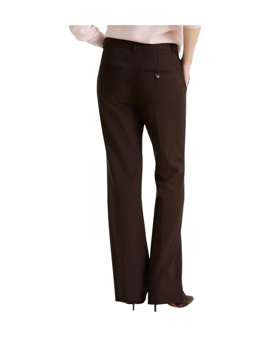 Pantalone stretch in misto viscosa Testa di moro QUASSIA 002 MARELLA 