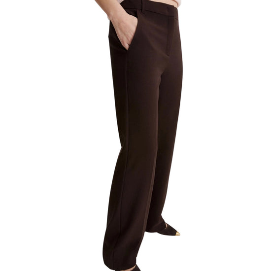 Pantalone stretch in misto viscosa Testa di moro QUASSIA 002 MARELLA 