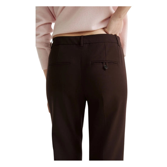Pantalone stretch in misto viscosa Testa di moro QUASSIA 002 MARELLA 