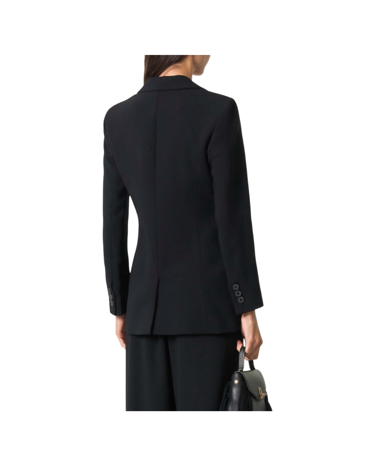 Blazer doppiopetto in envers satin Nero RECENTE 001 MARELLA 