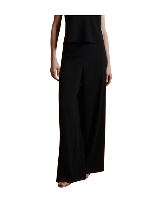 Pantalone in envers satin Nero REFOLO 001 MARELLA 