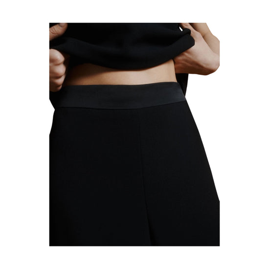 Pantalone in envers satin Nero REFOLO 001 MARELLA 