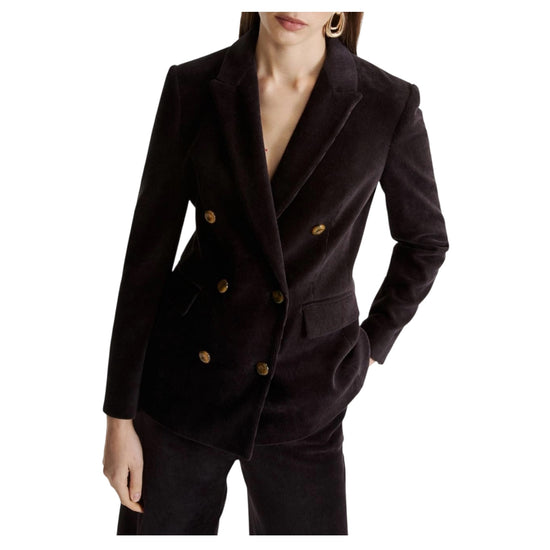 Blazer Doppiopetto in velluto a coste Grigio scuro RUM 002 MARELLA 