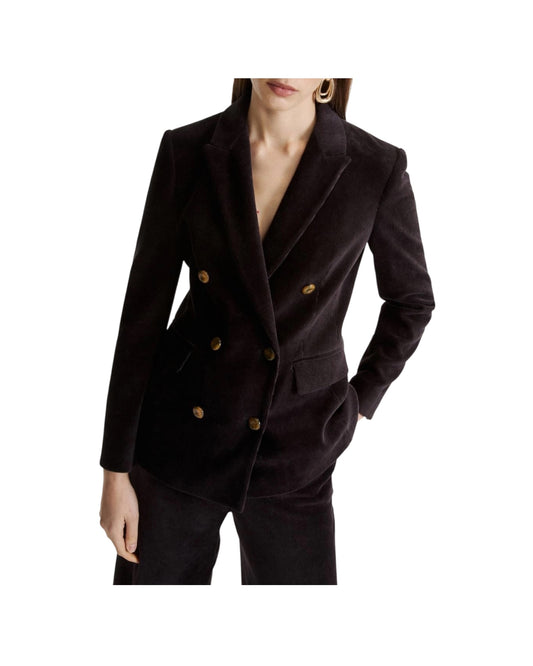Blazer Doppiopetto in velluto a coste Grigio scuro RUM 002 MARELLA 