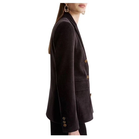 Blazer Doppiopetto in velluto a coste Grigio scuro RUM 002 MARELLA 