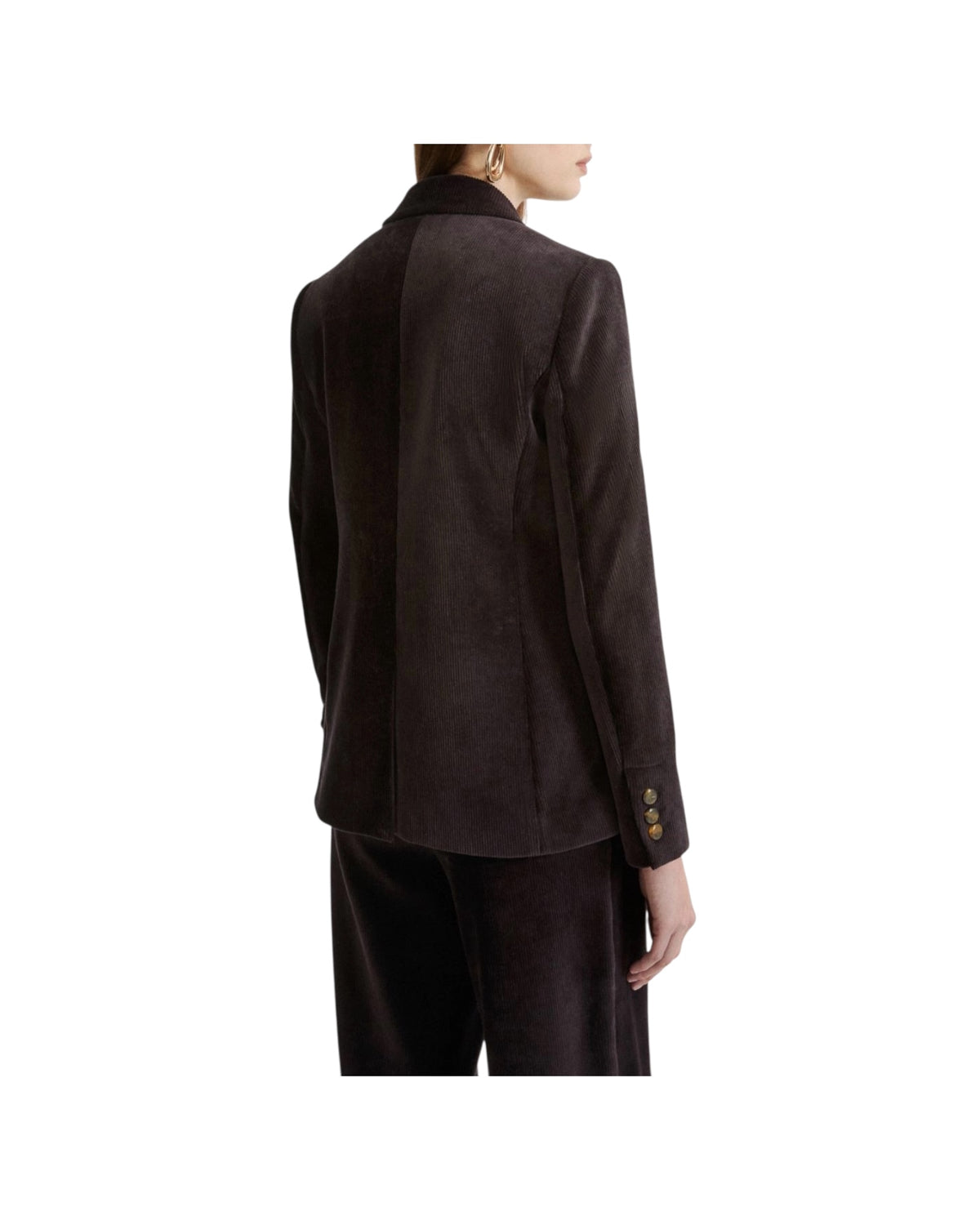 Blazer Doppiopetto in velluto a coste Grigio scuro RUM 002 MARELLA 