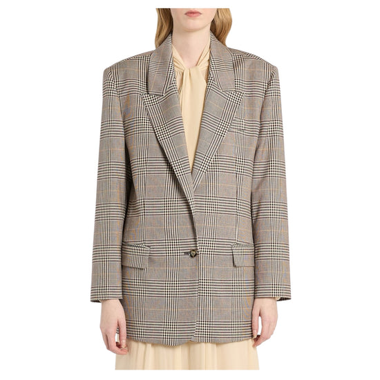 Blazer monopetto con motivo a quadri UDENTE 001 MARELLA 