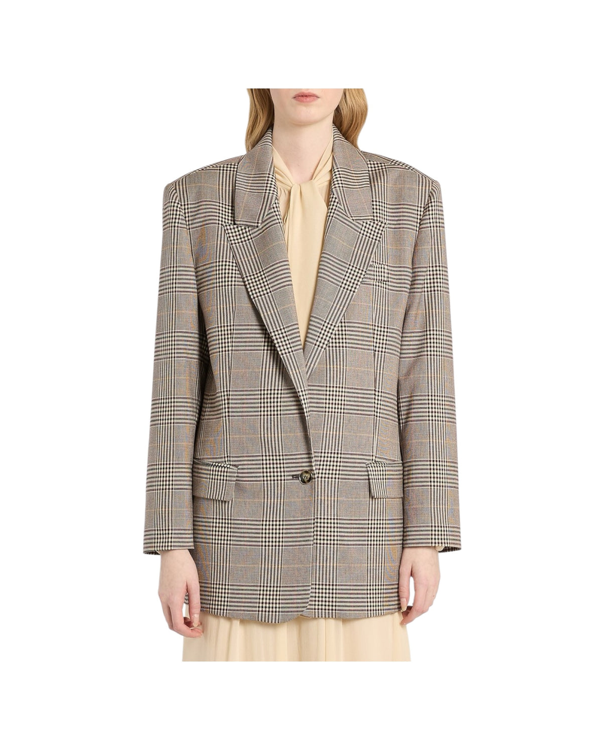 Blazer monopetto con motivo a quadri UDENTE 001 MARELLA 