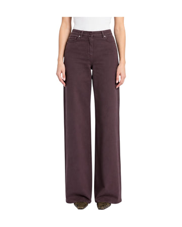 Pantalone in drill di puro cotone Prugna ZAFFO 002 MARELLA 