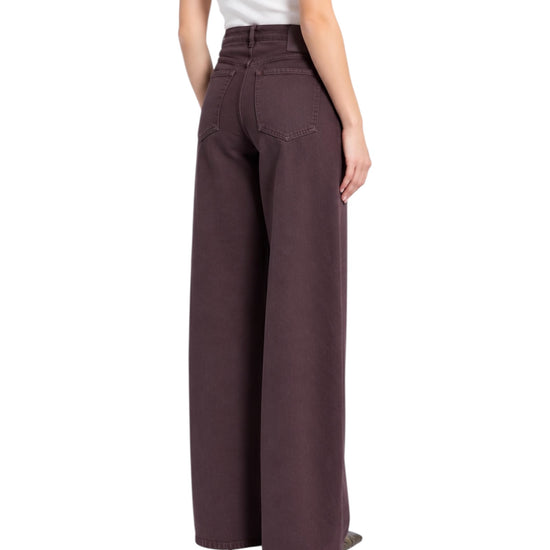 Pantalone in drill di puro cotone Prugna ZAFFO 002 MARELLA 