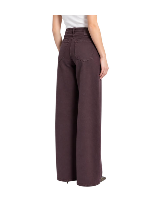 Pantalone in drill di puro cotone Prugna ZAFFO 002 MARELLA 