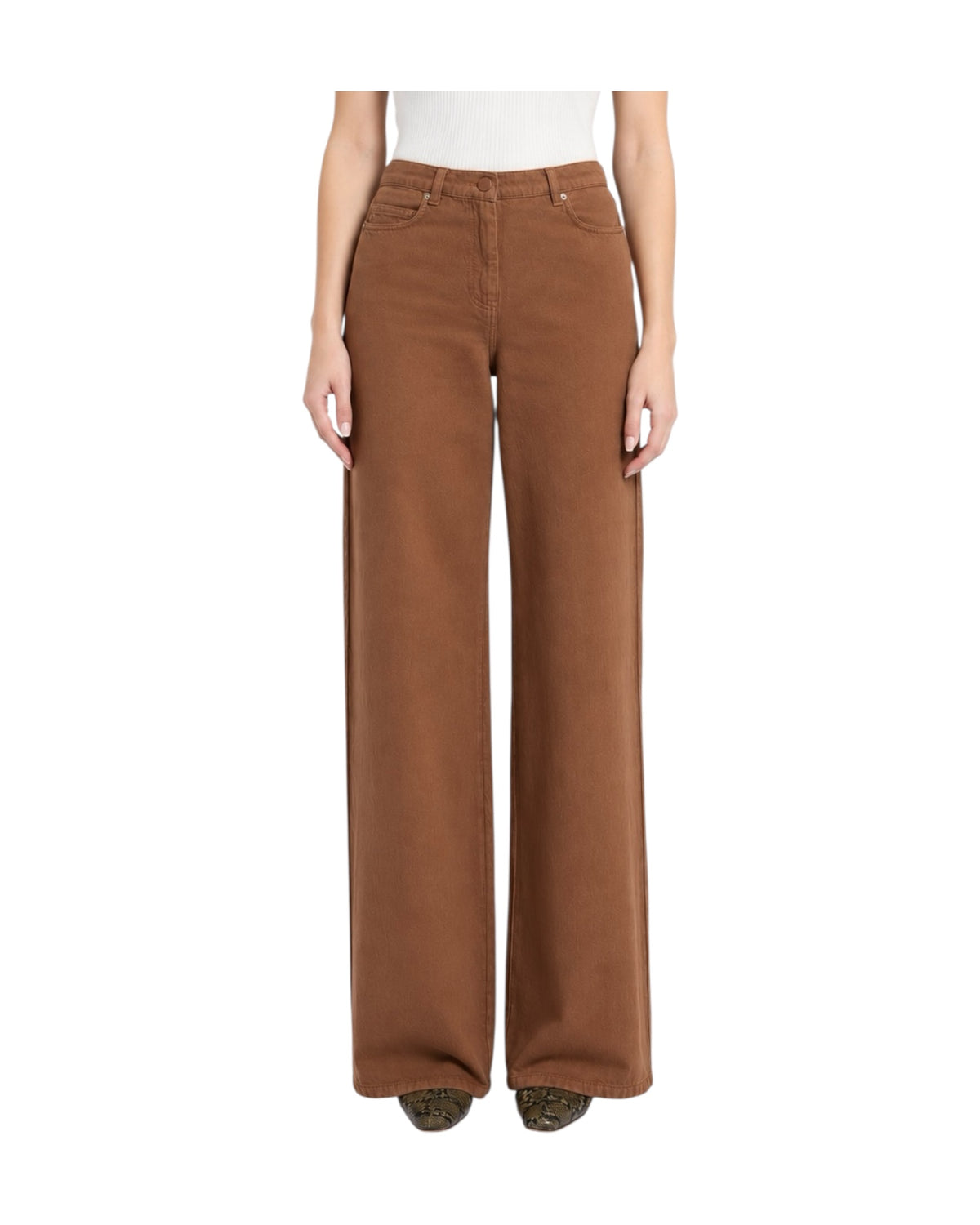 Pantalone in drill di puro cotone Tabacco ZAFFO 003 MARELLA 