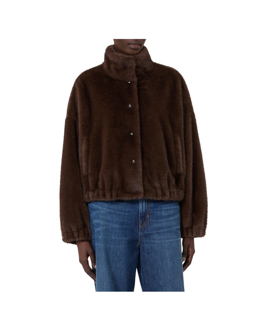 Pelliccia corta Marrone ANEMONE 001 MAX MARA WEEKEND 