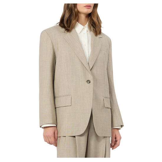 Blazer over in tela di lana Nocciola ATTILA 001 MAX MARA WEEKEND 