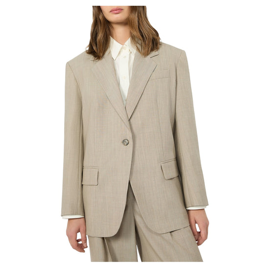 Blazer over in tela di lana Nocciola ATTILA 001 MAX MARA WEEKEND 