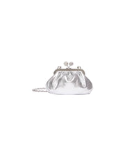 Pasticcino Bag extra small in pelle laminata Argento