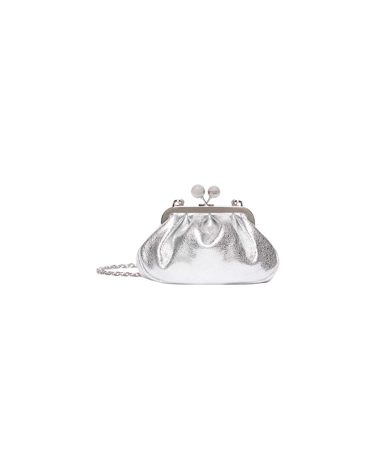 Pasticcino Bag extra small in pelle laminata Argento BRUNO 002 MAX MARA WEEKEND 