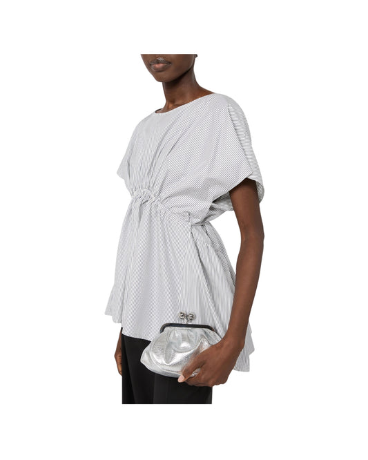 Pasticcino Bag extra small in pelle laminata Argento BRUNO 002 MAX MARA WEEKEND 