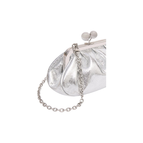 Pasticcino Bag extra small in pelle laminata Argento BRUNO 002 MAX MARA WEEKEND 