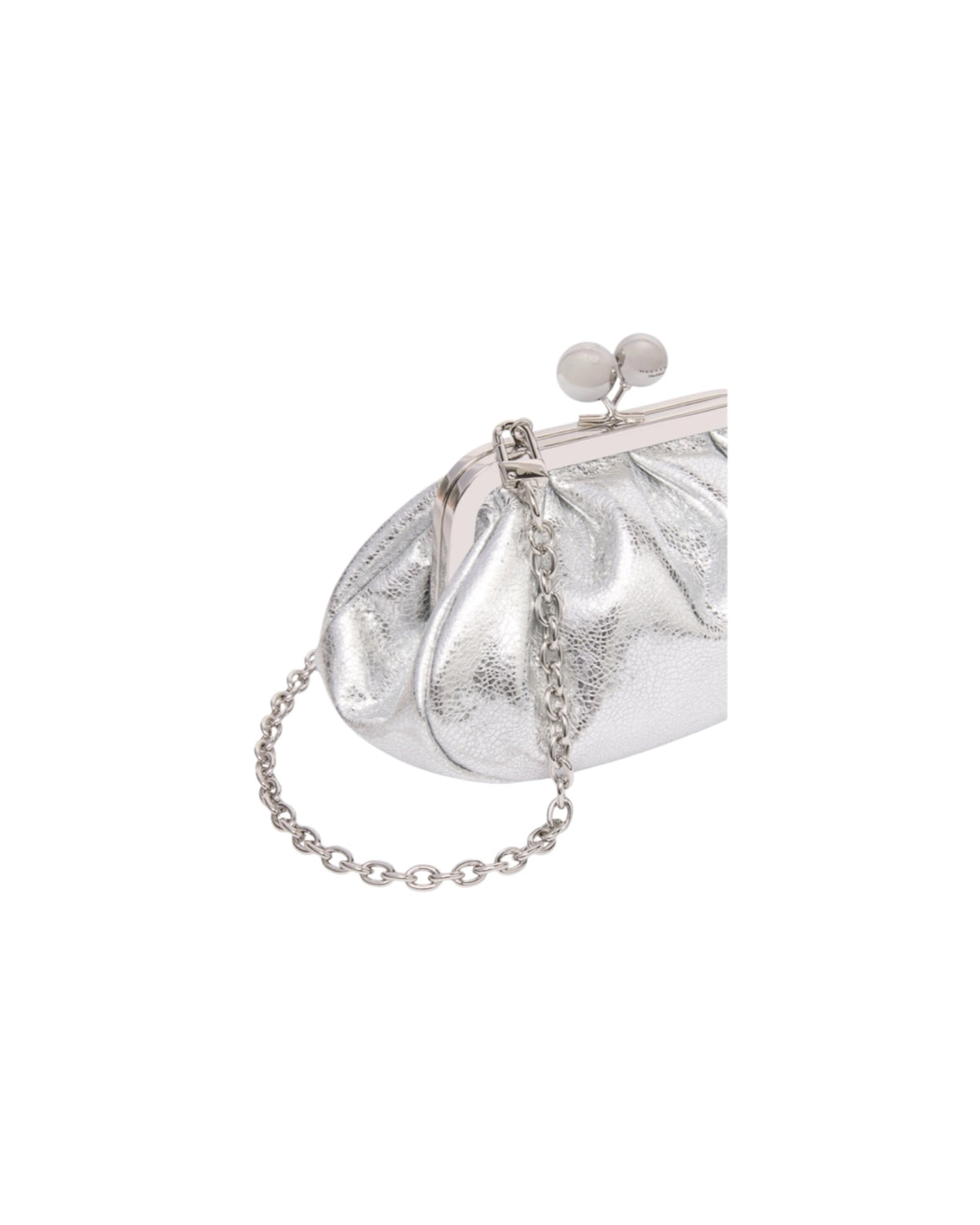 Pasticcino Bag extra small in pelle laminata Argento BRUNO 002 MAX MARA WEEKEND 