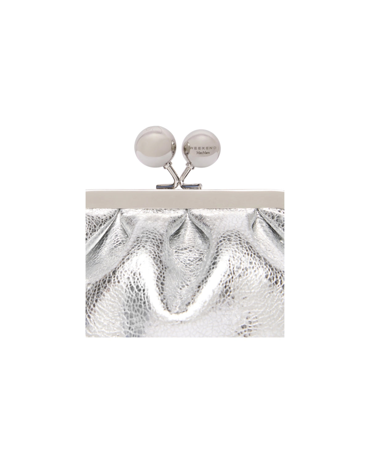 Pasticcino Bag extra small in pelle laminata Argento BRUNO 002 MAX MARA WEEKEND 