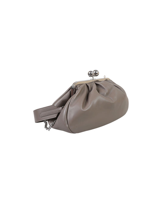Pasticcino Bag Medium in montone Tortora CUBICO 097 MAX MARA WEEKEND 